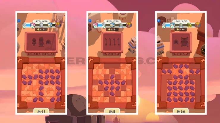 Tatooine Treasures levels 16, 17 and 18