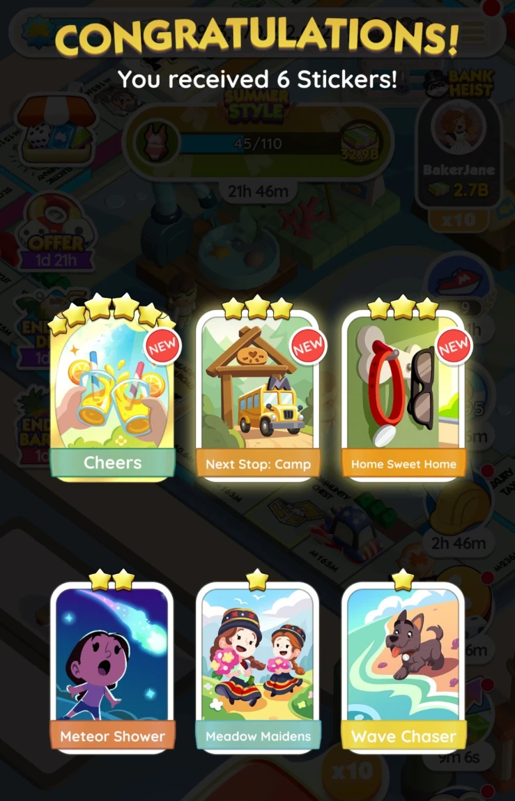 Six Star Pack rewards