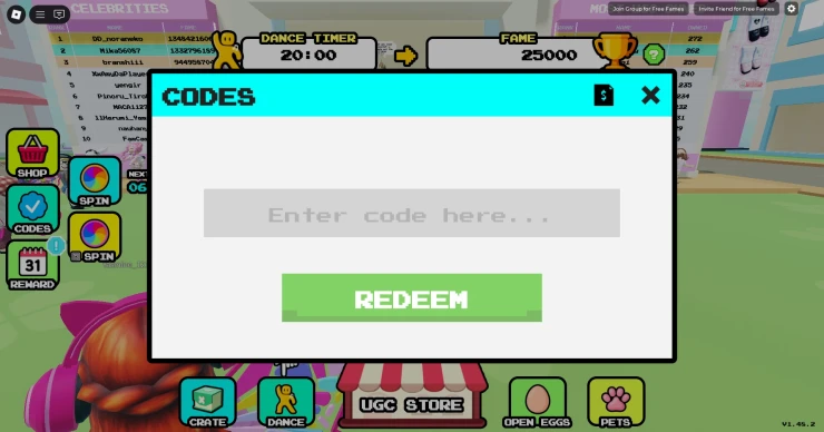 Screenshot by SuperCheats.com. Code Entry Screen