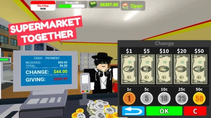 Roblox Supermarket Together codes to claim free rewards