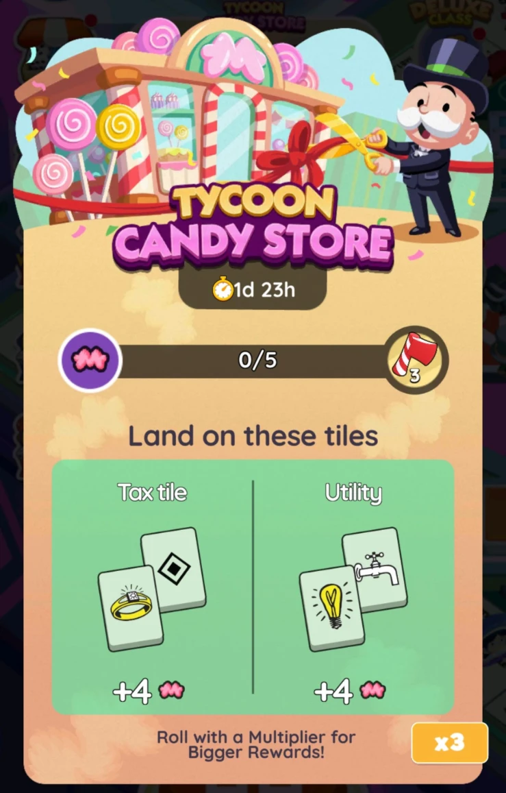 Tycoon Candy Store points