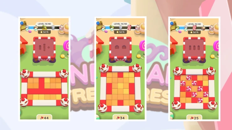 Candy Land Treasures Levels 13, 14 and 15