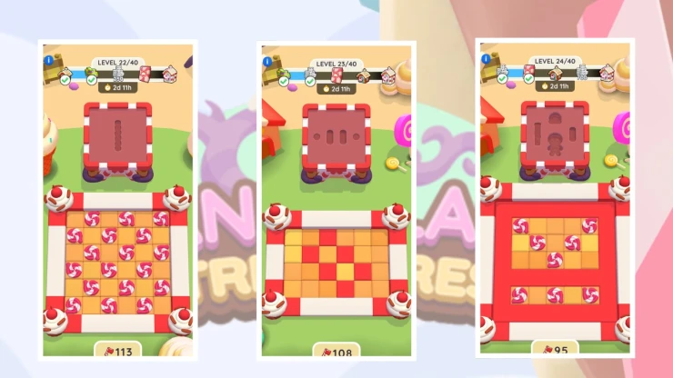 Candy Land Treasures Levels 22, 23 and 24