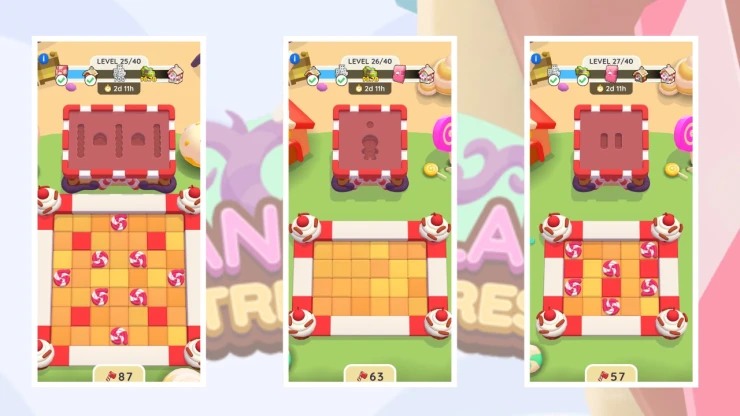 Candy Land Treasures Levels 25, 26 and 27