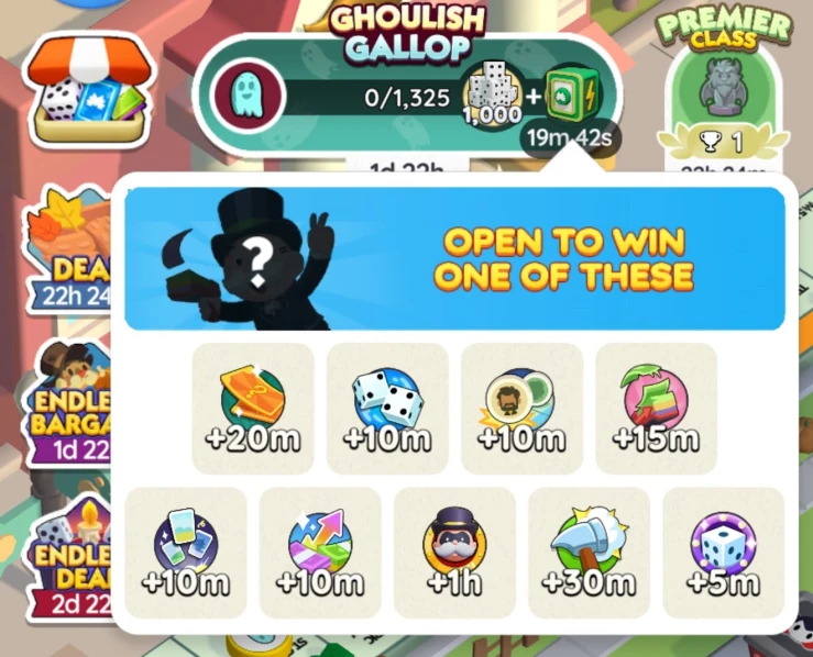 Double reward milestone Ghoulish Gallop