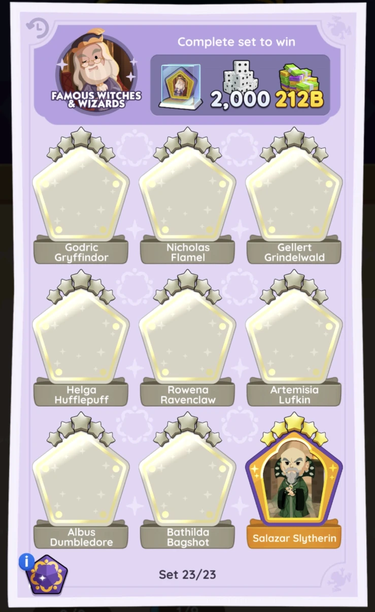 Set 23 Famous Wizards and Witches