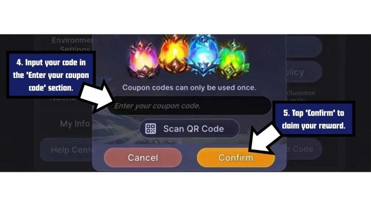 Dragon Village Rumble redeem code screen showing where to enter Dragon Village Rumble codes