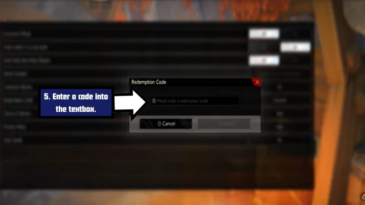 Duet Night Abyss redeem code screen showing where to enter codes