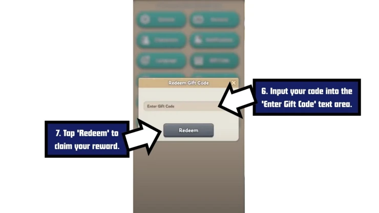 Kingshot redeem code screen showing where to enter Kingshot codes