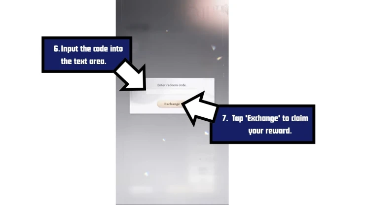 Love and Deepspace redeem code screen showing where to enter Love and Deepspace codes