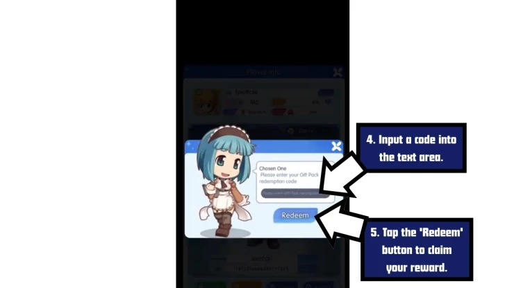 Ragnarok Idle Adventure Plus redeem code screen showing where to enter Ragnarok Idle Adventure Plus codes