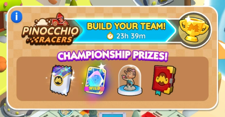 Pinocchio Racers Rewards Pinocchio Racers Rewards