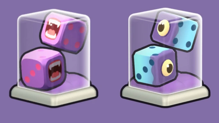 Monster Bite and Monster Vision dice skins Monster Bite and Monster Vision dice skins