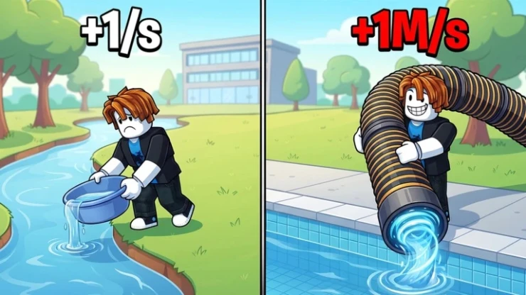Roblox +1 Drain Water Per Click codes to claim free rewards