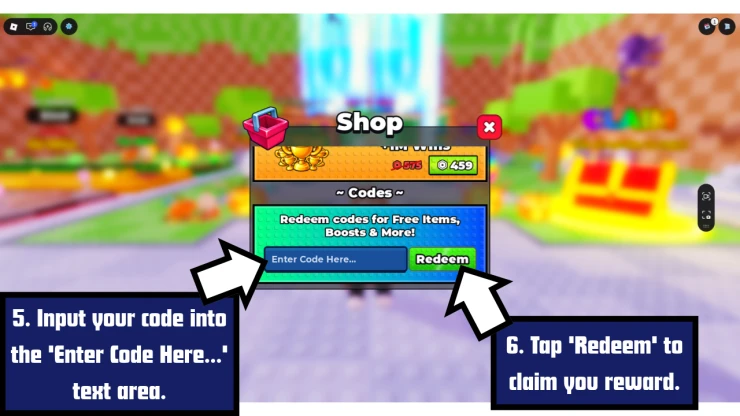 +1 Stone Skipping redeem code screen showing where to enter +1 Stone Skipping codes