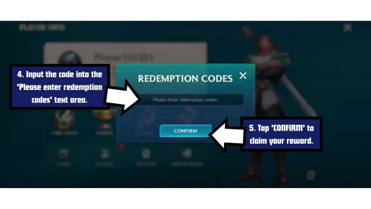 Ace Alliance: Realm of Heroes redeem code screen showing where to enter Ace Alliance: Realm of Heroes codes