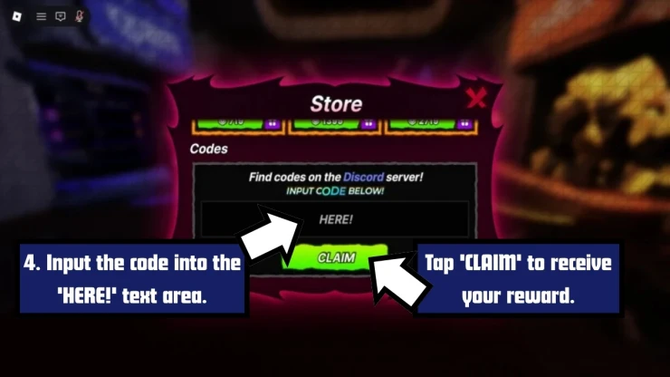 Amber Alert redeem code screen showing where to enter Amber Alert codes