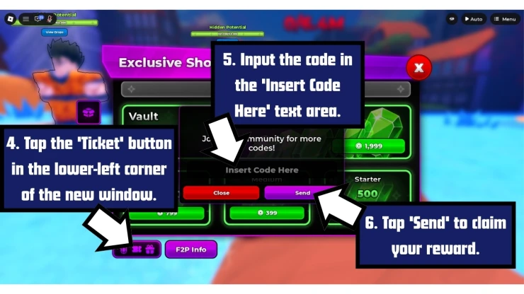 Anime Breaker redeem code screen showing where to enter Anime Breaker codes