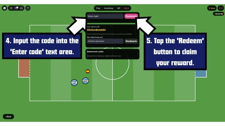 Beatball redeem code screen showing where to enter Beatball codes