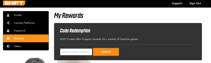 Borderlands 4 SHiFT Codes entry