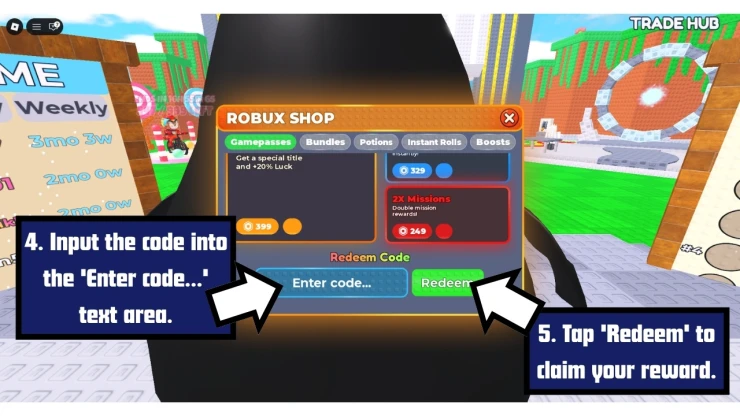 Brainrot Card Battles redeem code screen showing where to enter Brainrot Card Battles codes