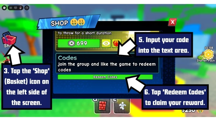 Choose An Ability redeem code screen showing where to enter Choose An Ability codes