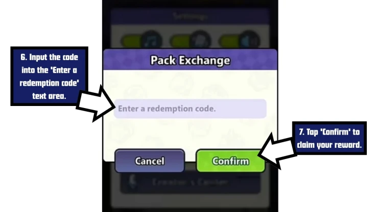 Clash of Critters redeem code screen showing where to enter Clash of Critters codes