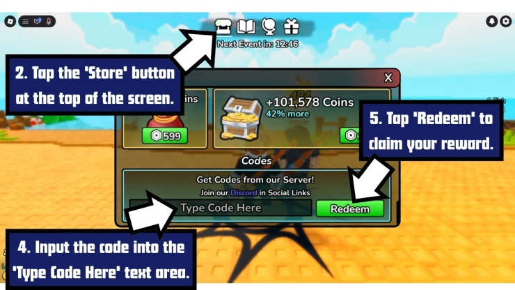 Ball VS Ball redeem code screen showing where to enter Ball VS Ball codes