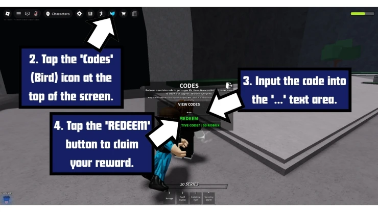 Divine Battleground redeem code screen showing where to enter Divine Battleground codes
