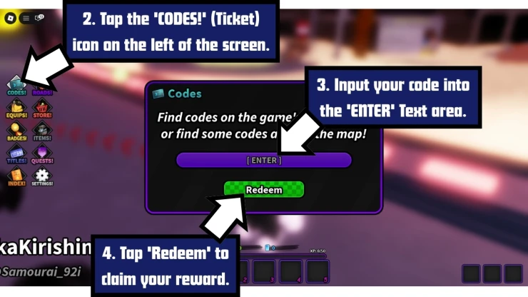 Drone Defense 2 redeem code screen showing where to enter Drone Defense 2 codes