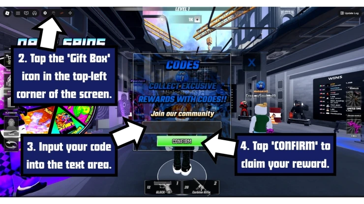 Duelist redeem code screen showing where to enter Duelist codes