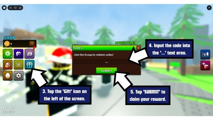 Go Catch redeem code screen showing where to enter Go Catch codes