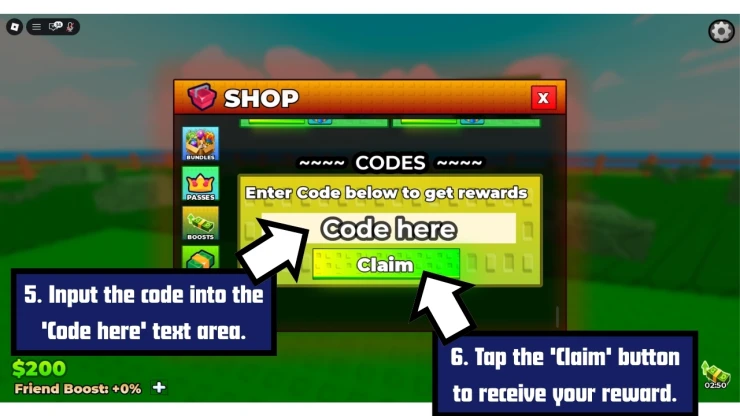 Hatch And Fry redeem code screen showing where to enter Hatch And Fry codes