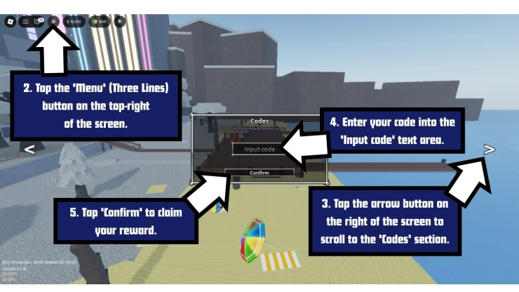 Screenshot by SuperCheats.com. Code Entry Screen