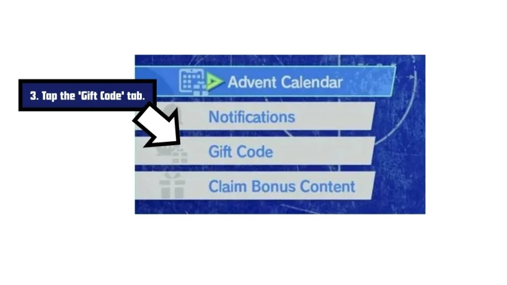 Inazuma Eleven: Victory Road redeem code screen showing where to enter Inazuma Eleven: Victory codes