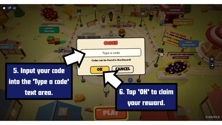 Inkhead redeem code screen showing where to enter Inkhead codes