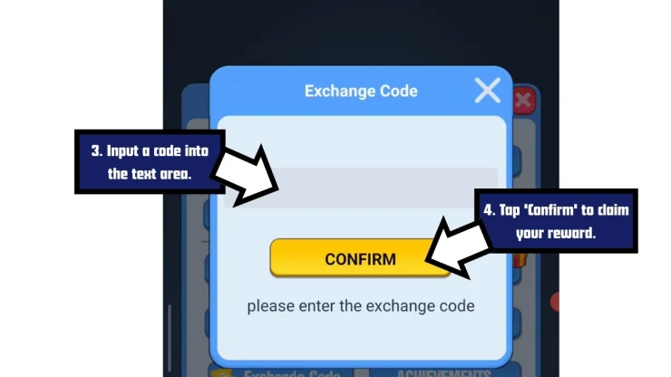 Kingdom Guard: Tower Defense redeem code screen showing where to enter Kingdom Guard: Tower Defense codes