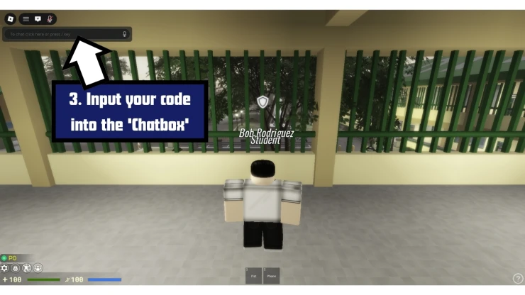 KLASE redeem code screen showing where to enter KLASE codes