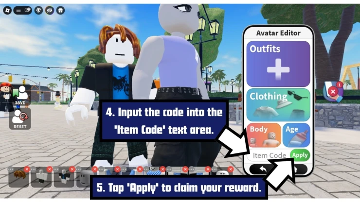 LifeTogether RP redeem code screen showing where to enter LifeTogether RP codes