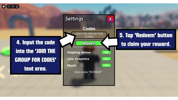 Military Army Tycoon redeem code screen showing where to enter Military Army Tycoon codes