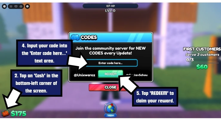 My Gym redeem code screen showing where to enter My Gym codes