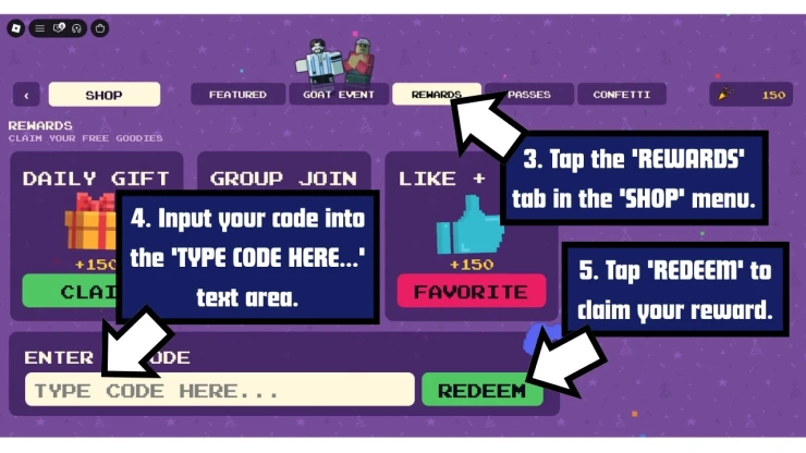 PartyBox redeem code screen showing where to enter PartyBox codes