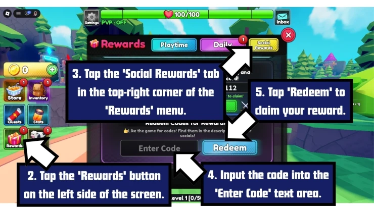 Poly Loot redeem code screen showing where to enter Poly Loot codes