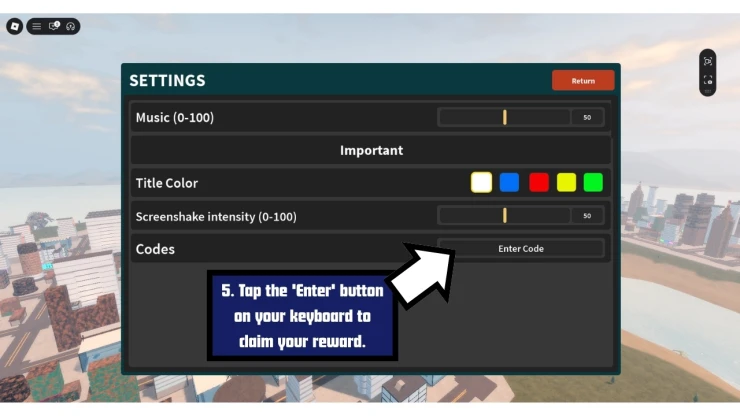 Project Universe redeem code screen showing where to enter Project Universe codes