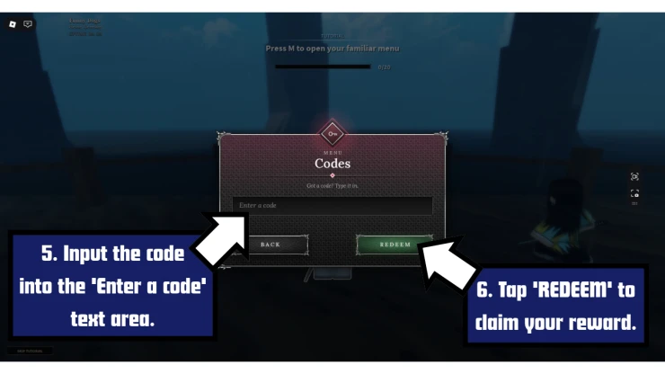 SLAYER redeem code screen showing where to enter SLAYER codes