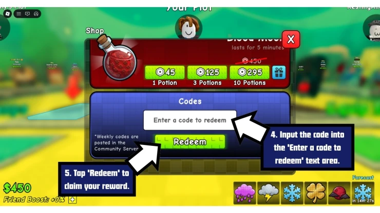 Spin a Soccer Card redeem code screen showing where to enter Spin a Soccer Card codes