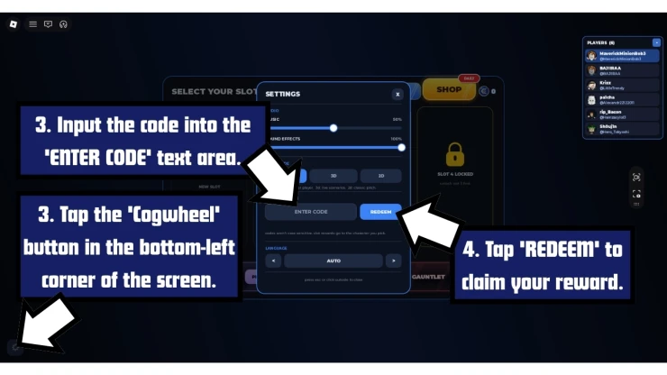 Start Your Blue Lock Career redeem code screen showing where to enter Start Your Blue Lock Career codes