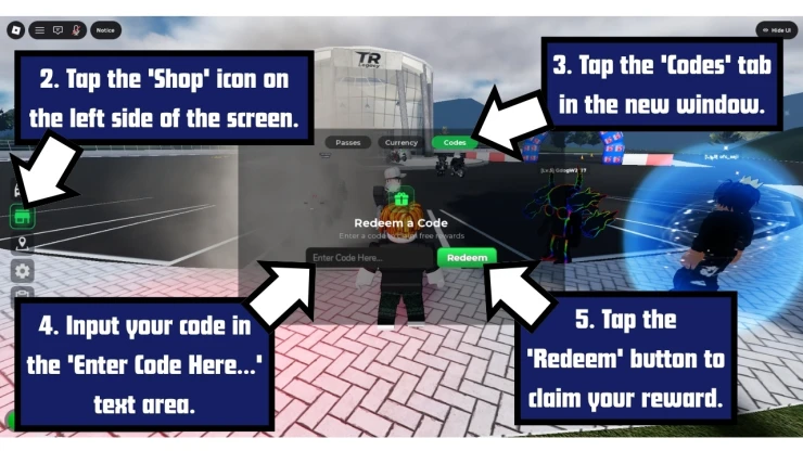 TR Legacy redeem code screen showing where to enter TR Legacy codes
