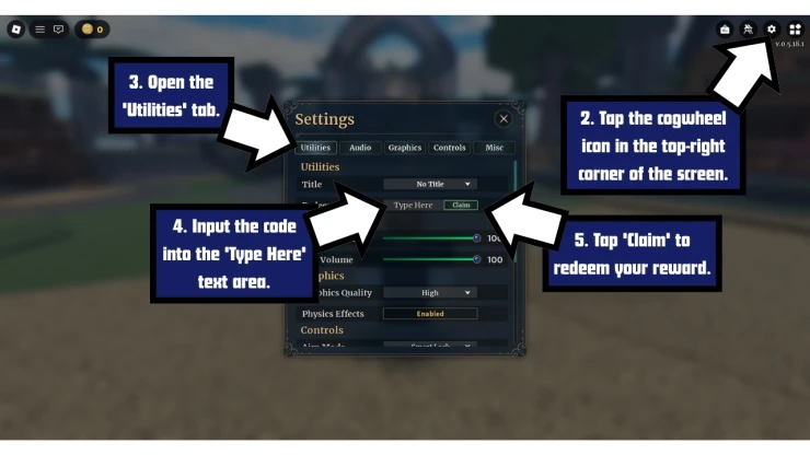 Wizard Alchemyredeem code screen showing where to enter Wizard Alchemy codes
