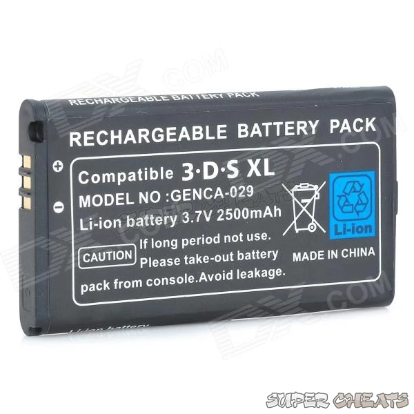 Example of a 3DS XL battery